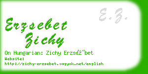 erzsebet zichy business card